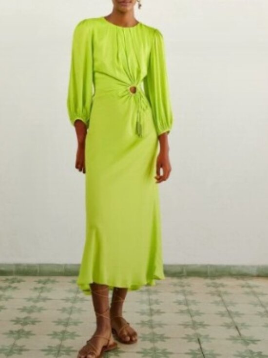 FARM Rio Dresses & Skirts - Farm Rio Long Sleeve Maxi Dress With Cut Out